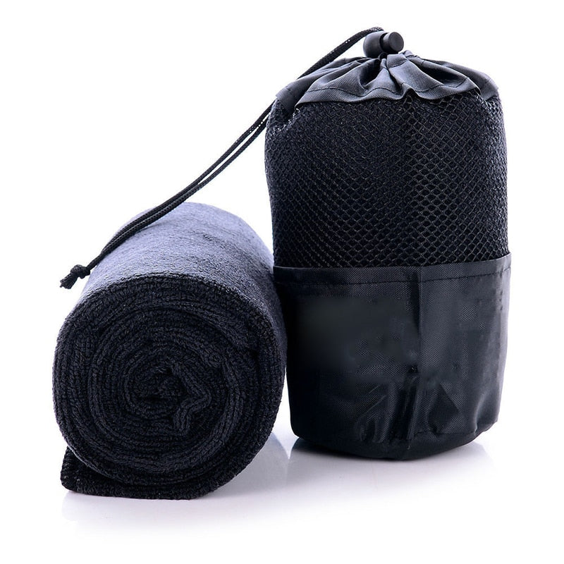 Sport Gym Sweat Microfiber Towel High-Quality Microfiber Cloth Cleaning Towel Kitchen Tools Gadgets with Mesh Bag