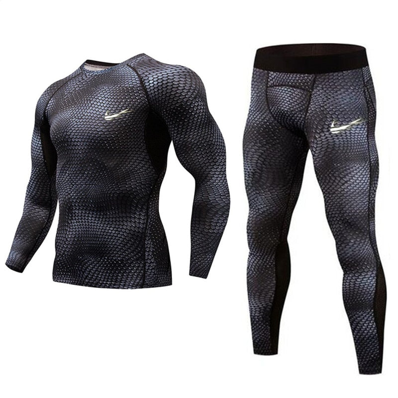 Men's Compression 2pc Workout Suit
